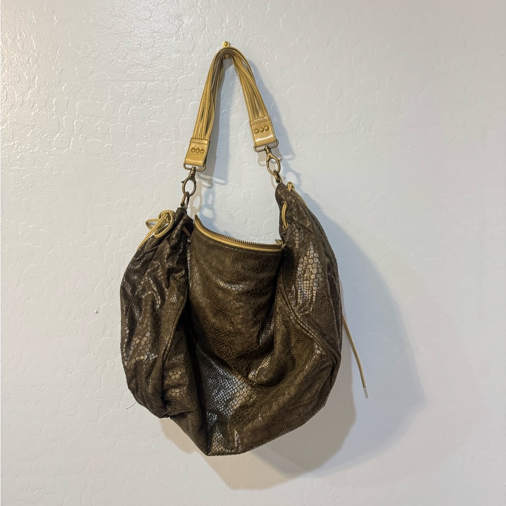 dark brown/green vintage Tano Handbags purse